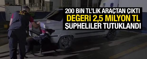 Hatay'da 200 bin TL'lik ara&ccedil;tan 2,5 milyon TL'lik zehir &ccedil;ıktı