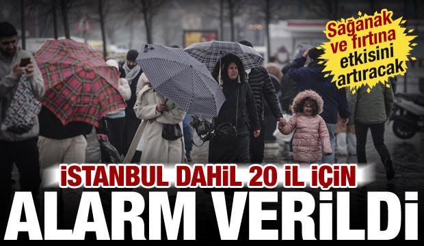 İstanbul, İzmir, Bursa... Meteoroloji'den 20 il i&ccedil;in sarı alarm! &Ccedil;ok kuvvetli geliyor
