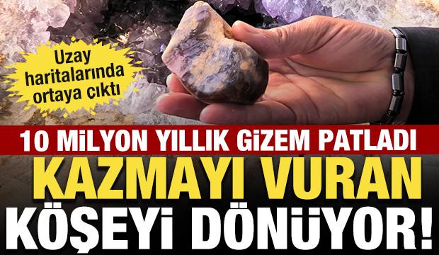 Kazmayı vuran k&ouml;şeyi d&ouml;n&uuml;yor! Uzaydan bakınca altın kuşağı dediler!