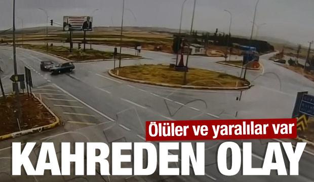 K&uuml;tahya'da kavşakta &ouml;ld&uuml;ren &ccedil;arpışma: 2 kişi hayatını kaybetti, 8 kişi yaralandı