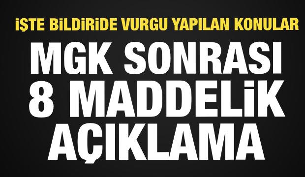 MGK sona erdi: Bildiri yayımlandı! İşte madde madde alınan kararlar