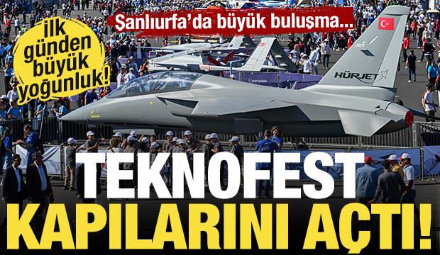 Şanlıurfa'da b&uuml;y&uuml;k buluşma! TEKNOFEST kapılarını a&ccedil;tı! İlk g&uuml;nden yoğun ilgi...
