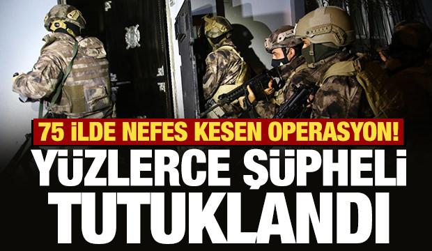 Son Dakika... 75 ilde nefes kesen operasyon! 714 ş&uuml;pheli tutuklandı
