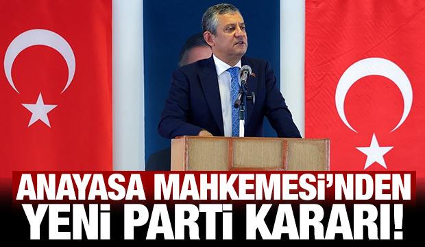 Son Dakika: Anayasa Mahkemesi'nden Yeni Parti'ye 1 ay s&uuml;re