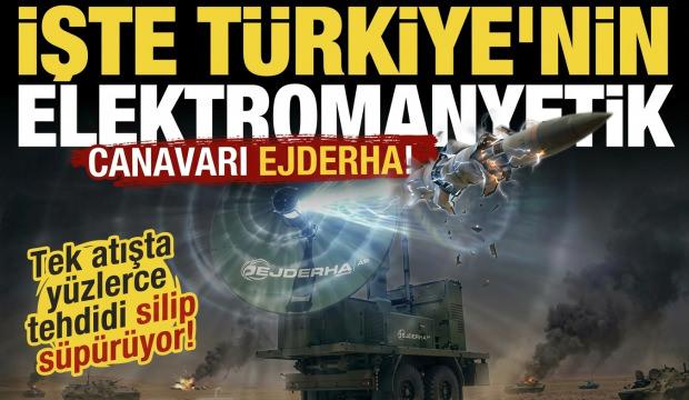 Tek atışta y&uuml;zlercesini indiriyor: İşte T&uuml;rkiye'nin elektromanyetik canavarı ejderha!
