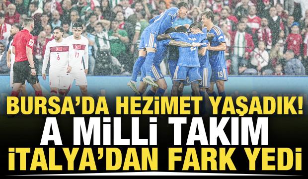 Bursa'da hezimet yaşadık! A Milli Takım İtalya'dan fark yedi