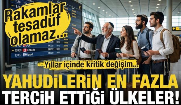 Yahudilerin en &ccedil;ok tercih ettiği &uuml;lkeler a&ccedil;ıklandı! İşte &uuml;lke &uuml;lke o liste...
