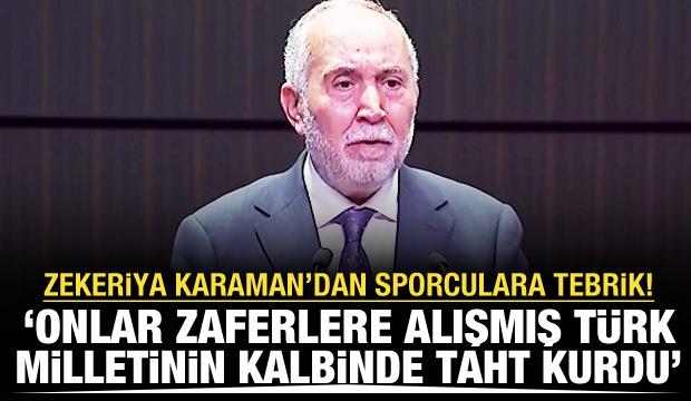 Zekeriya Karaman'dan Sporun Devleri Buluşuyor &Ouml;d&uuml;l T&ouml;reni'nde &ouml;nemli a&ccedil;ıklamalar