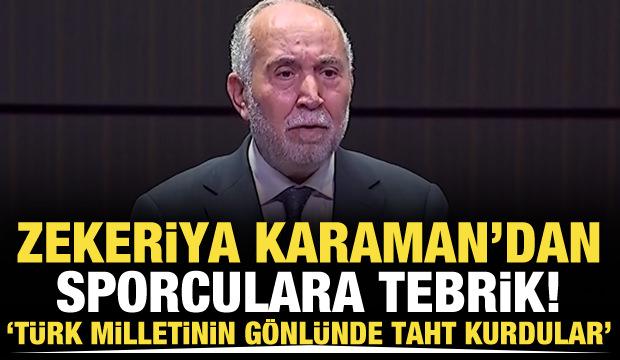 Zekeriya Karaman'dan Sporun Devleri Buluşuyor &Ouml;d&uuml;l T&ouml;reni'nde &ouml;nemli a&ccedil;ıklamalar