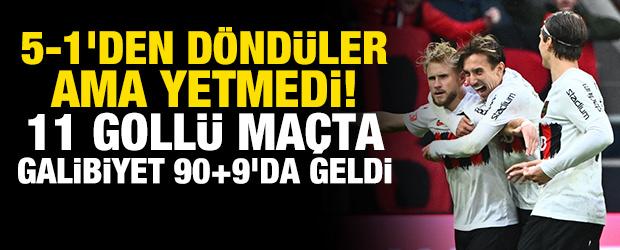 5-1'den d&ouml;nd&uuml;ler ama yetmedi! 11 goll&uuml; ma&ccedil;ta galibiyet 90+9'da geldi