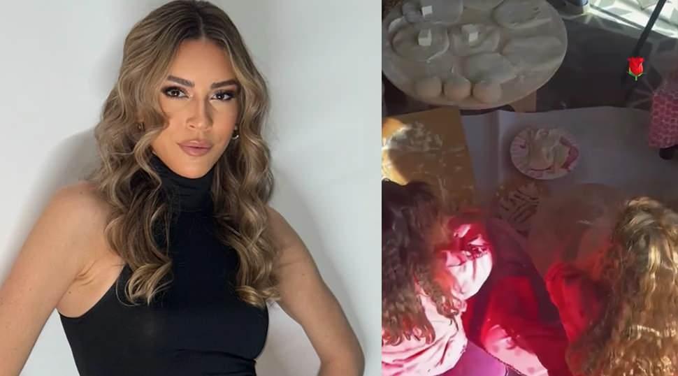 Sinem Kobal&rsquo;ın kızları h&uuml;nerlerini sergiledi! Hamur a&ccedil;tıkları anlar beğeni topladı