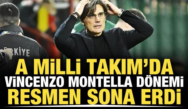 A Milli Takım'da Montella d&ouml;nemi sona erdi!