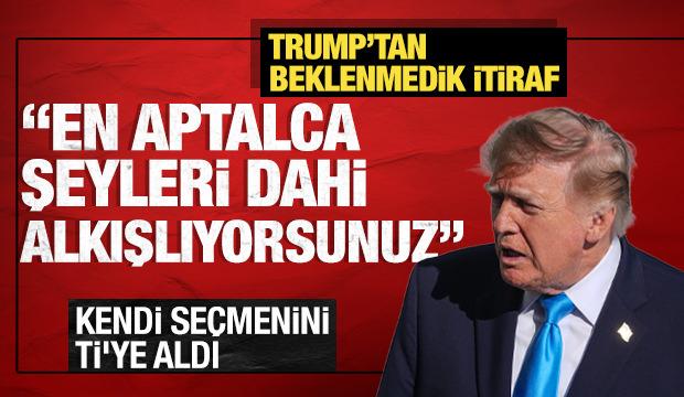 ABD Başkanı Trump'tan destek&ccedil;ilerine y&ouml;nelik beklenmedik &ccedil;ıkış!