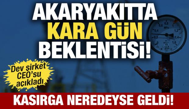 Akaryakıtta kara g&uuml;n beklentisi! Dev şirket CEO&rsquo;su a&ccedil;ıkladı: Kasırga geliyor!