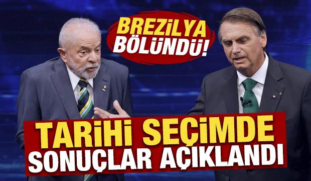 Brezilya b&ouml;l&uuml;nd&uuml;! Tarihi se&ccedil;imde sonu&ccedil;lar a&ccedil;ıklandı: Se&ccedil;im ikinci tura kaldı