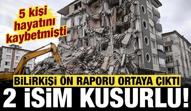 &Ccedil;&ouml;ken binayla ilgili bilirkişi &ouml;n raporu ortaya &ccedil;ıktı: 2 isim kusurlu bulundu!