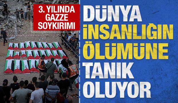 D&uuml;nya insanlığın &ouml;l&uuml;m&uuml;ne tanık oluyor: 3. yılında Gazze Soykırımı