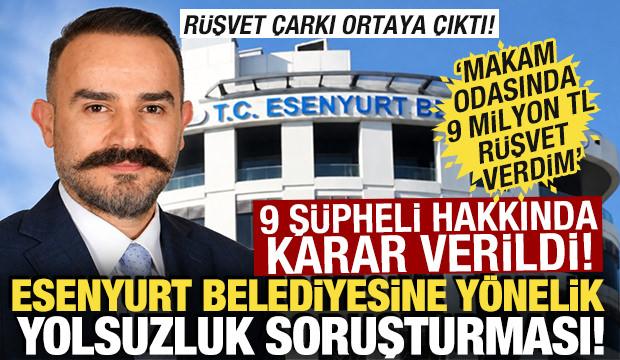 Esenyurt Belediyesi'nde r&uuml;şvet soruşturması: 9 kişi tutuklandı! R&uuml;şvet &ccedil;arkı ortaya &ccedil;ıktı