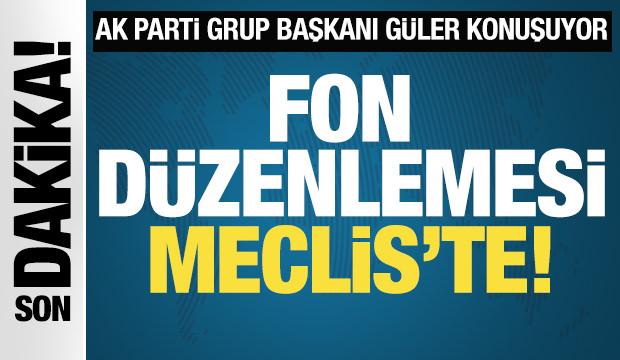 Fon d&uuml;zenlemesi Meclis'te! &Ouml;demelerde kamu kaynağı kullanılmayacak