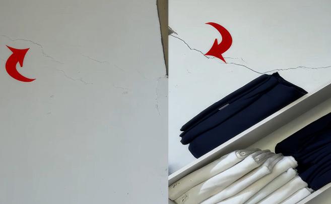 G&ouml;z g&ouml;re g&ouml;re gelen ihmal! Bina yıkılmadan &ouml;nce &ccedil;ekilen g&ouml;r&uuml;nt&uuml;ler ortaya &ccedil;ıktı