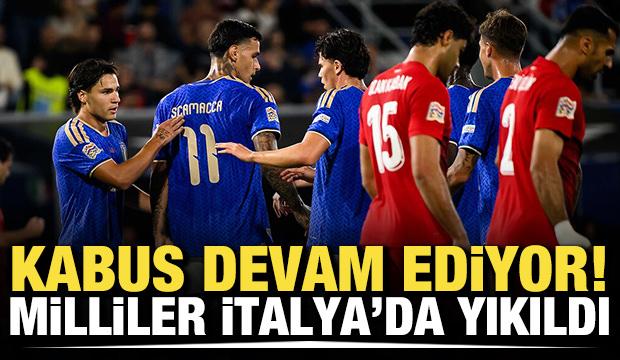 Kâbus devam ediyor! Milliler İtalya'da yıkıldı