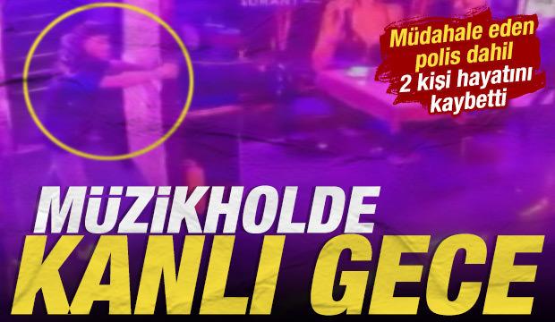 K&uuml;&ccedil;&uuml;k&ccedil;ekmece'de m&uuml;zikholde kanlı gece: M&uuml;dahale eden polis dahil 2 kişi hayatını kaybetti