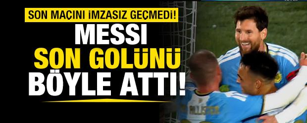 Lionel Messi milli takım kariyerini golle noktaladı