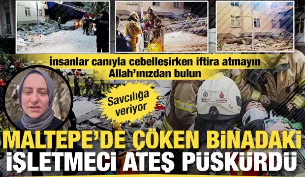 Maltepe&rsquo;de &ccedil;&ouml;ken binadaki işletmeci ateş p&uuml;sk&uuml;rd&uuml;: Hepsi iftira! Savcılığa gideceğim
