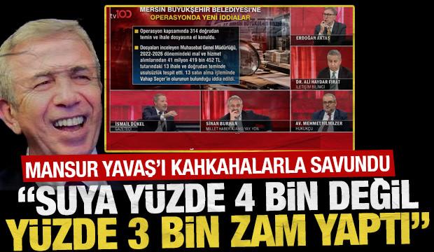 Mansur Yavaş’ı kahkahalarla savundu: Suya yüzde 4 bin değil, yüzde 3 bin zam yaptı