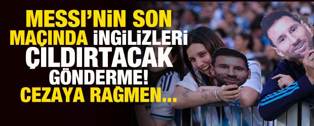 Messi'nin son ma&ccedil;ında İngilizleri &ccedil;ıldırtacak g&ouml;nderme! Cezaya aldırmadılar