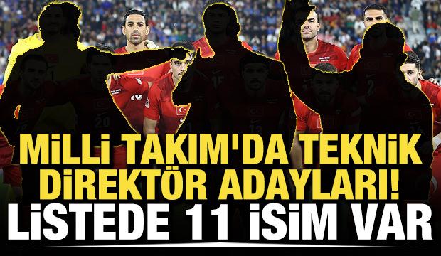 Milli Takım'da teknik direkt&ouml;r adayları! Listede 11 isim var