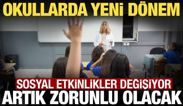 Okullarda yeni d&ouml;nem! 8 &ouml;ğrenci kul&uuml;b&uuml; artık zorunlu olacak