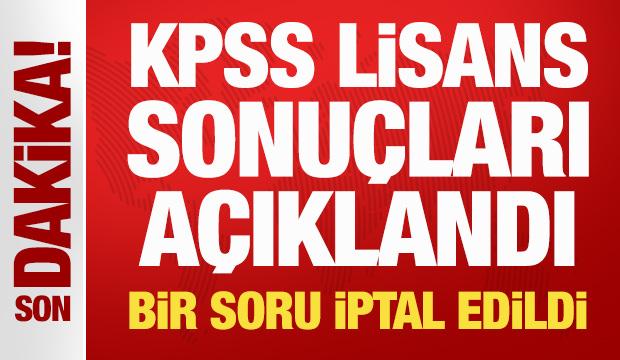 Son Dakika: 2026-KPSS lisans sonu&ccedil;ları a&ccedil;ıklandı