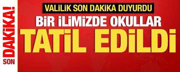 Son dakika: Bir ilimizde okullar 1 g&uuml;n tatil edildi!