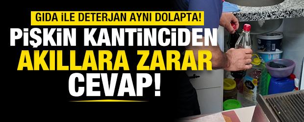 Okul kantini denetiminde skandal g&ouml;r&uuml;nt&uuml;!