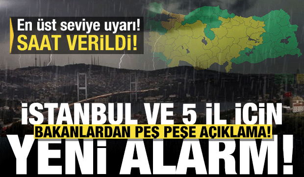 Bakan Kurum'dan İstanbul'a son dakika uyarı! Meteoroloji'den yeni a&ccedil;ıklama: Bu akşam...