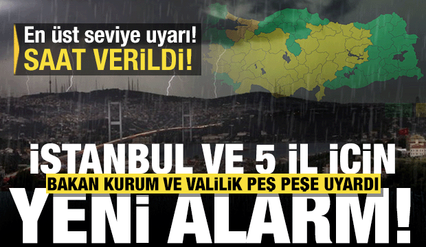 Bakan Kurum'dan İstanbul'a son dakika uyarı! Meteoroloji'den yeni a&ccedil;ıklama: Bu akşam...