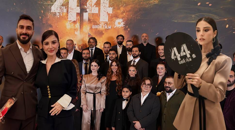 Bak&uuml;'de &Ouml;zge G&uuml;rel r&uuml;zgarı! '44' filminin galasından ilk kareler...