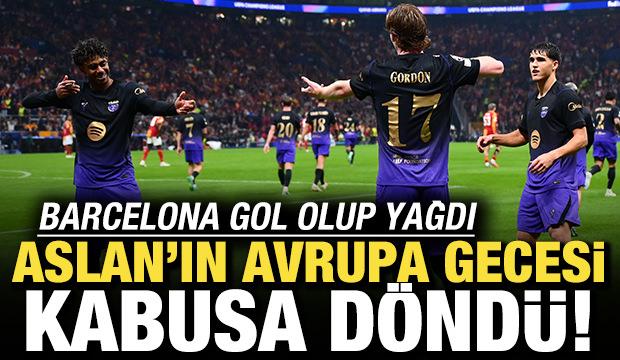 Barcelona gol olup yağdı! Aslan'ın Avrupa gecesi k&acirc;busa d&ouml;nd&uuml;