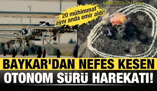 Baykar imzalı İHA'lardan tarihi s&uuml;r&uuml; harekatı: Havada 20 m&uuml;himmat aynı anda emir aldı!
