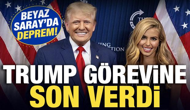Beyaz Saray'da deprem! Trump g&ouml;revine son verdi