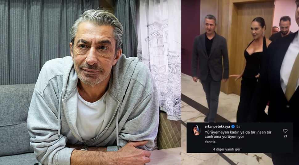 Erkan Petekkaya&rsquo;dan H&uuml;lya Avşar&rsquo;ın videosuna kafa karıştıran yorum! 'Bir canlı ama y&uuml;r&uuml;yemiyor'