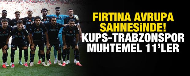 Fırtına Avrupa sahnesinde! KuPS-Trabzonspor muhtemel 11'ler
