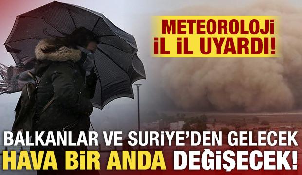 İstanbul'da hava sert d&ouml;n&uuml;yor! Balkanlar &uuml;zerinden gelecek, sıcaklıklar 10 derece d&uuml;şecek!