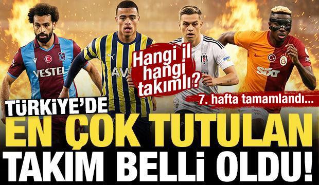 İşte T&uuml;rkiye'nin en &ccedil;ok tuttuğu futbol takımı! 81 il hangi takımı tutuyor?