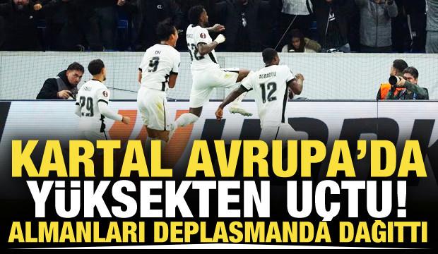 Kartal Avrupa'da y&uuml;ksek u&ccedil;tu! Almanya'dan zaferle d&ouml;nd&uuml;