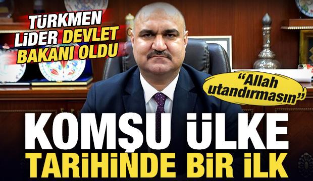 Komşu &uuml;lke tarihinde bir ilk: T&uuml;rkmen lider devlet bakanı oldu