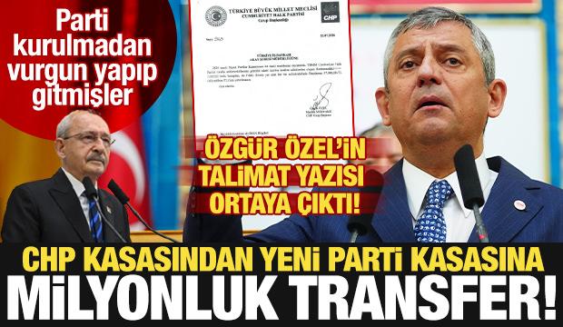 &Ouml;zel'den 5 milyon liralık talimat! CHP kasasından Yeni Parti kasasına para ge&ccedil;irmişler