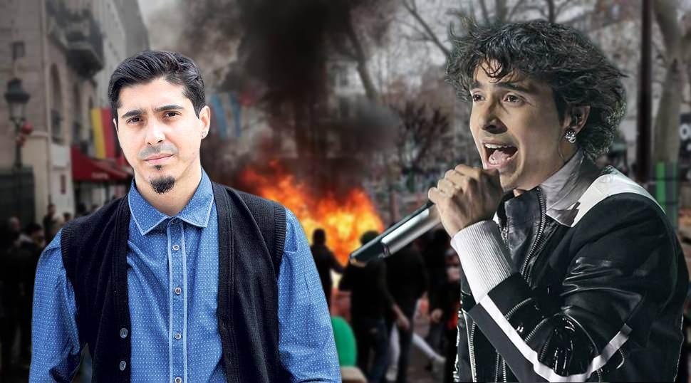 Paris&rsquo;te ortalık karıştı! Manga&rsquo;nın solisti protestoların ortasında kaldı