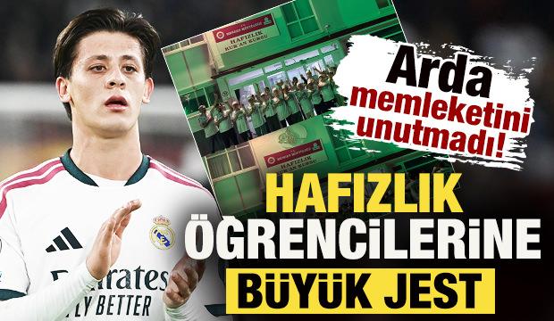 Arda G&uuml;ler, memleketini unutmadı! Hafızlık &ouml;ğrencilerine b&uuml;y&uuml;k jest